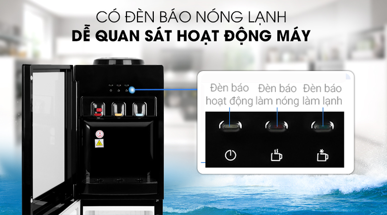 Cây nước nóng lạnh Midea YL1836S-B 520W