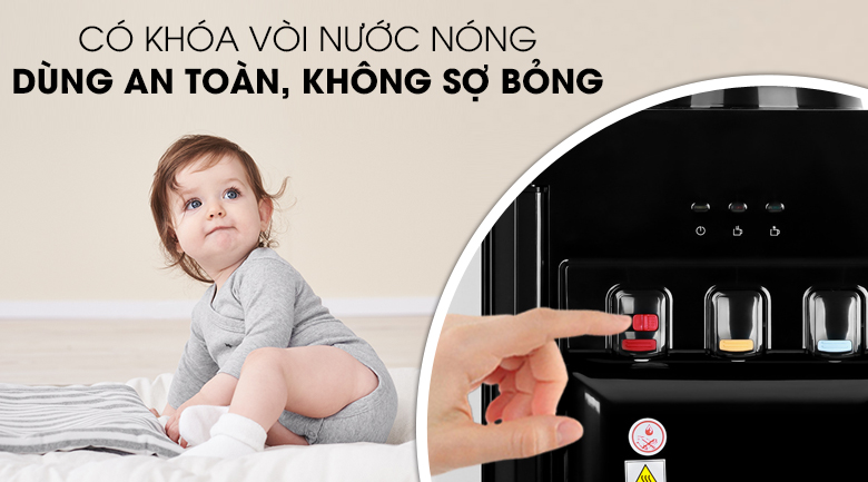 Cây nước nóng lạnh Midea YL1836S-B 520W - 12