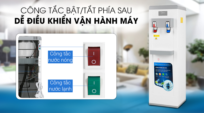 Cây nước nóng lạnh Midea YL1932S 550W - 13
