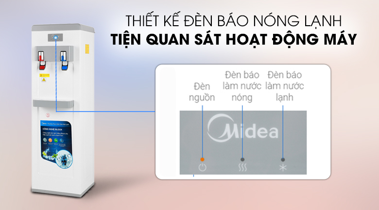 Cây nước nóng lạnh Midea YL1932S 550W - 14