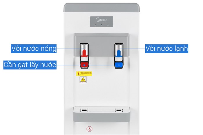 Cây nước nóng lạnh Midea YL1932S 550W Màu Trắng