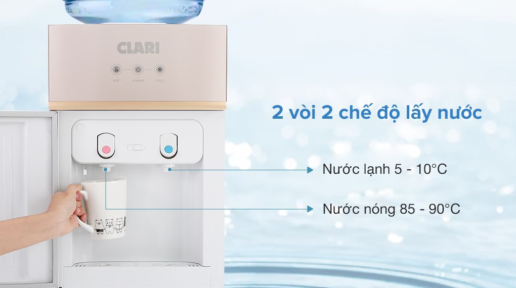 Cây nước nóng lạnh Clari YLR-5L(1010) 520W
