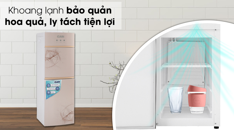 Cây nước nóng lạnh Clari YLR-5L(1010) - Thiết kế khoang lạnh