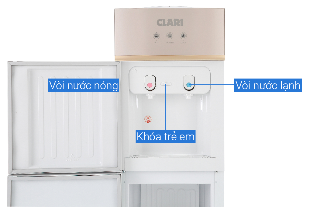 Cây nước nóng lạnh Clari YLR-5L(1010)