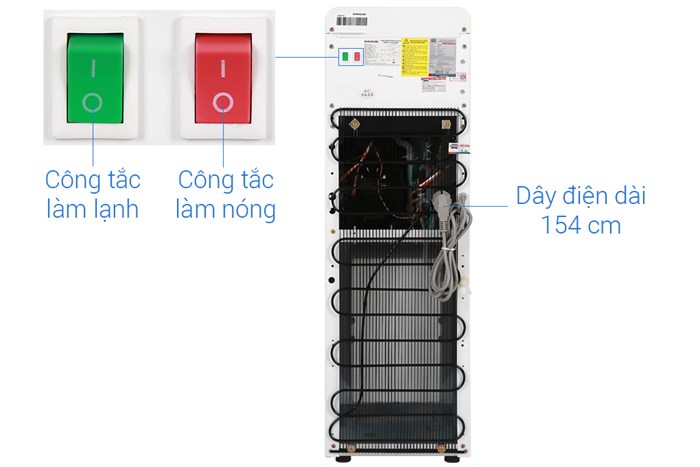 Cây nước nóng lạnh Sunhouse SHD9615 Màu Trắng - Đen