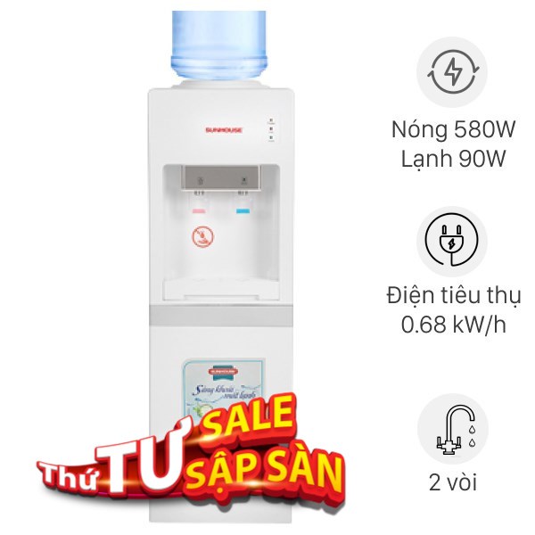 Cây nước nóng lạnh Sunhouse SHD9612 670W