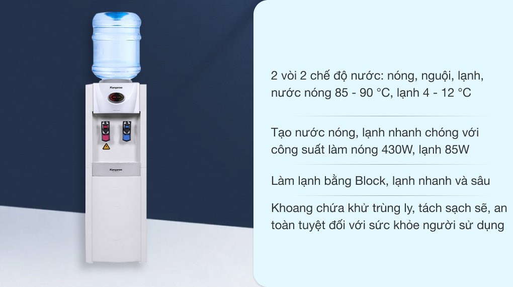 Cây nước nóng lạnh Kangaroo KG45 515W