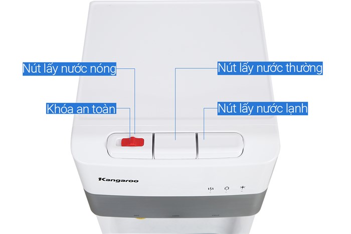 Cây nước nóng lạnh Kangaroo KG56A3 585W Màu Trắng