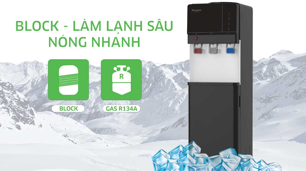 Công nghệ làm lạnh - Cây nước nóng lạnh Kangaroo KG64A3