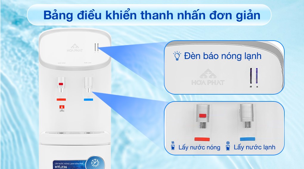 Cây nước nóng lạnh Hòa Phát HTL236 640W