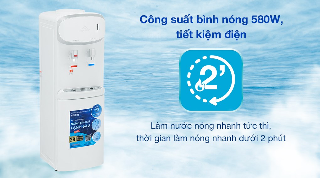 Cây nước nóng lạnh Hòa Phát HTL236 640W
