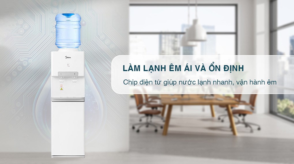 Cây nước nóng lạnh Midea YD1732S-W 500W
