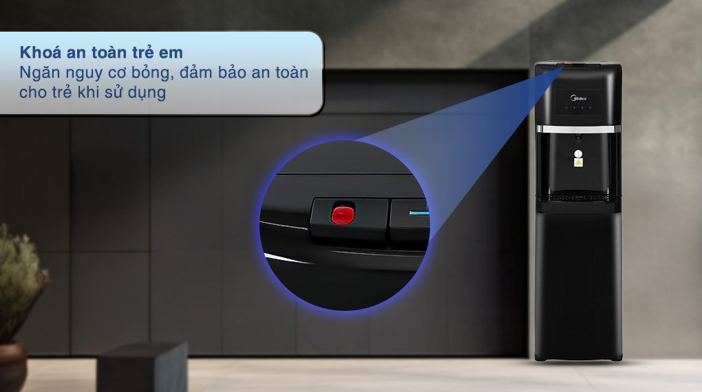 Cây nước nóng lạnh Midea YD1135AS-B 500W