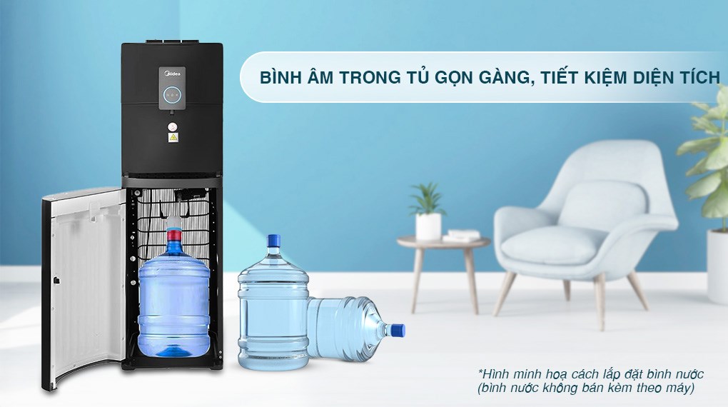 Cây nước nóng lạnh Midea YL2036S-B 520W
