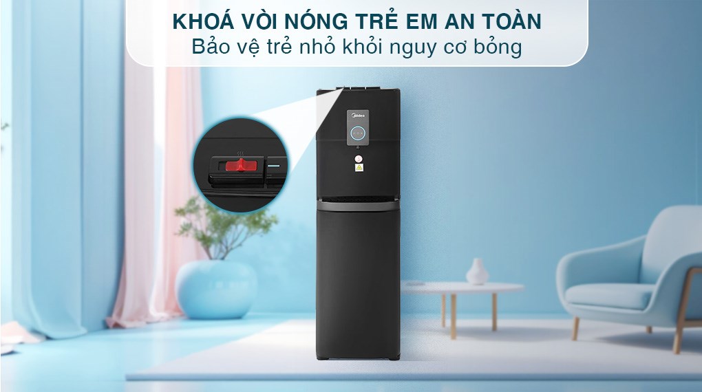Cây nước nóng lạnh Midea YL2036S-B 520W