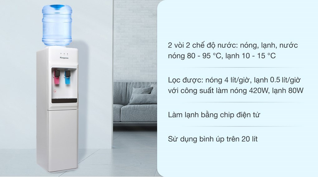 Cây nước nóng lạnh Kangaroo KG31A3 500W
