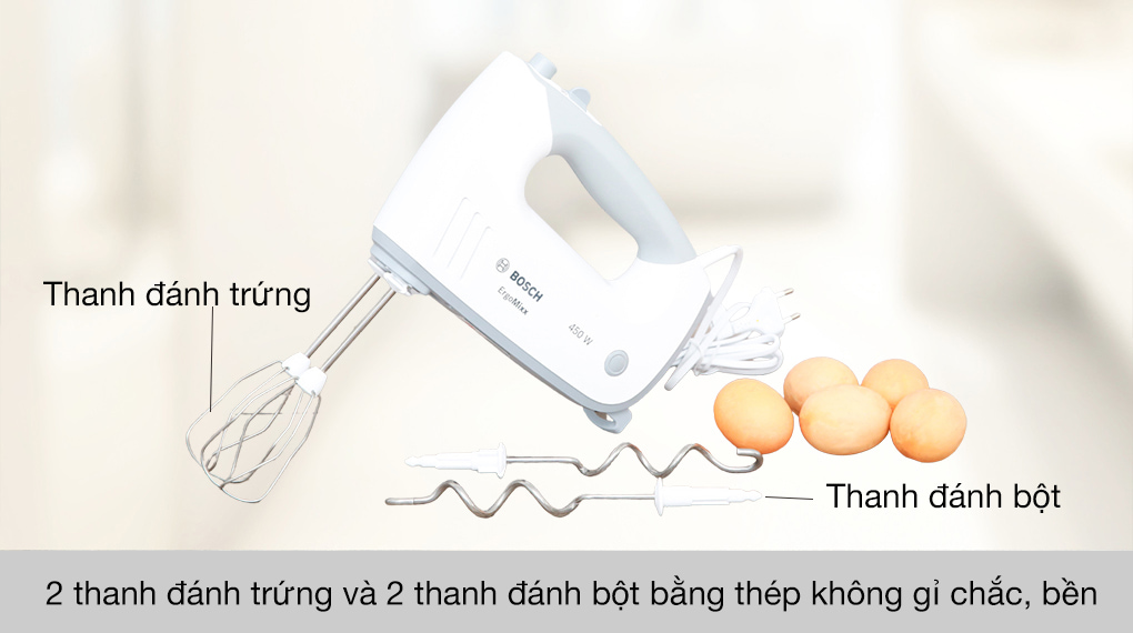 Máy đánh trứng cầm tay Bosch HMH.MFQ36400