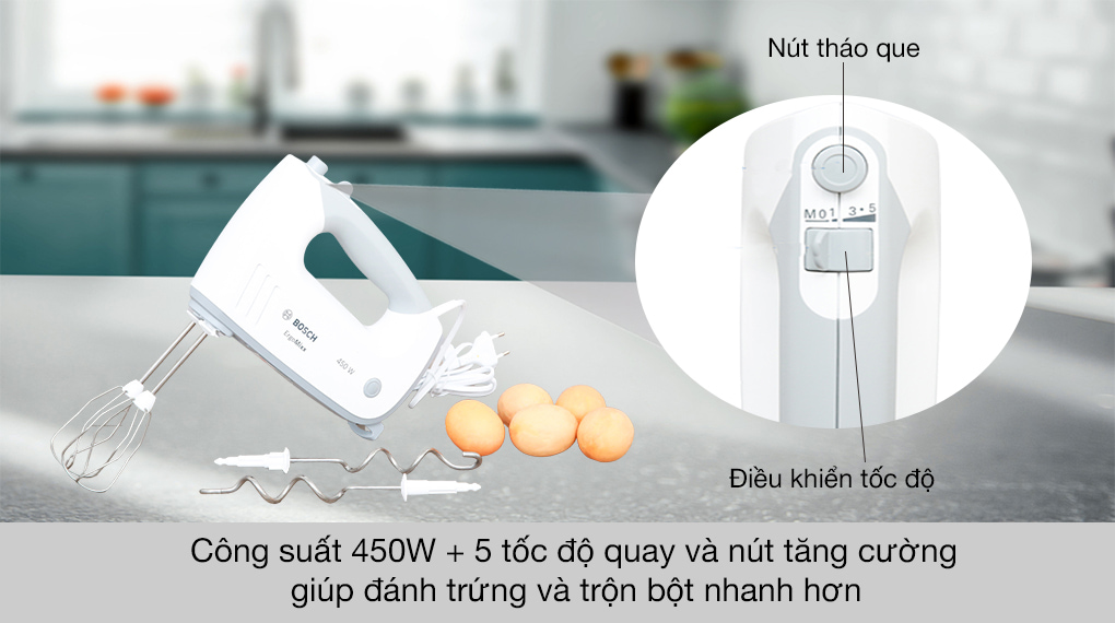 Máy đánh trứng cầm tay Bosch HMH.MFQ36400