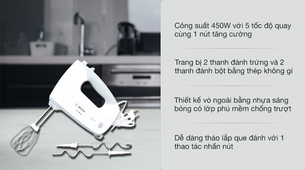 Máy đánh trứng cầm tay Bosch HMH.MFQ36400
