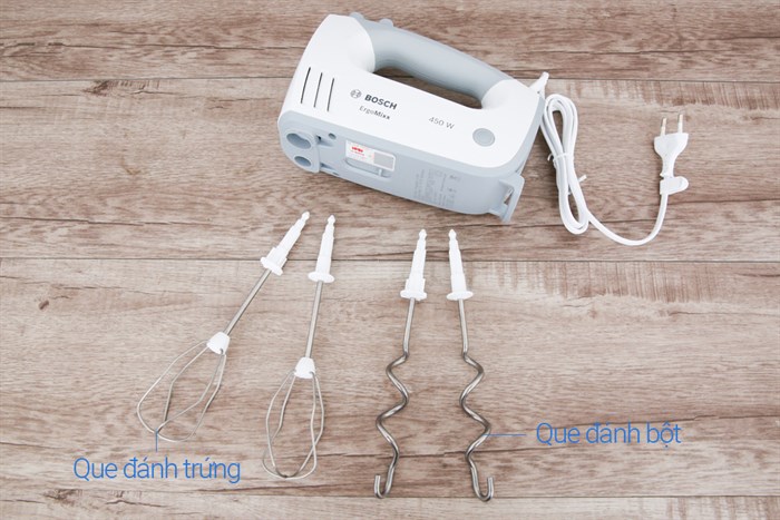 Máy đánh trứng cầm tay Bosch HMH.MFQ36400 Màu Trắng