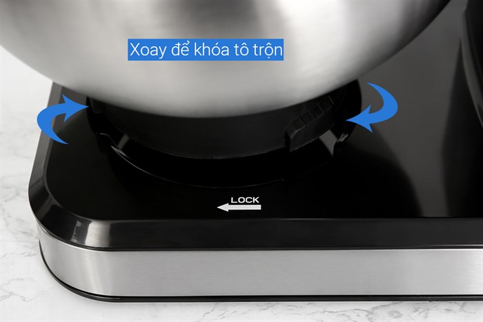 Máy nhồi bột đánh trứng Unie EM2 Màu Bạc Inox