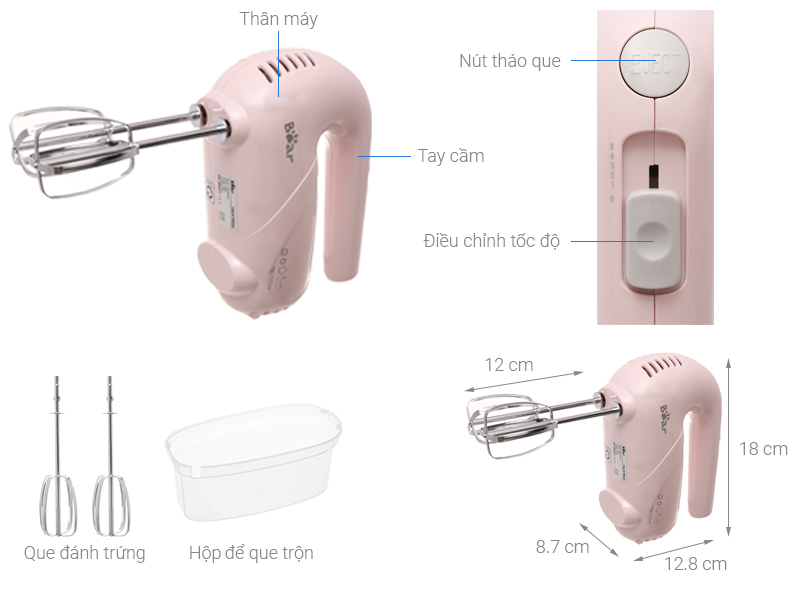 Máy đánh trứng Bear DDQ-A01G1