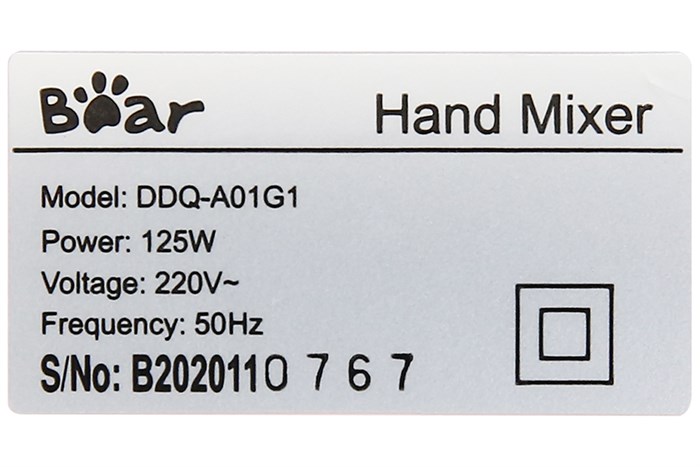 Máy đánh trứng Bear DDQ-A01G1 Màu Hồng