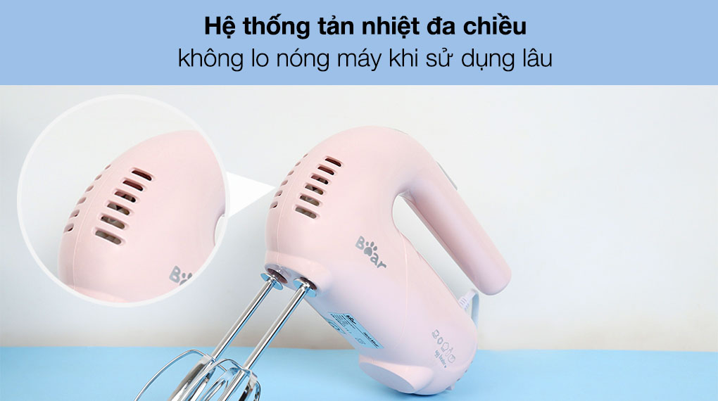 Máy đánh trứng cầm tay Bear DDQ-A01G1 - Hệ thống tản nhiệt đa chiều