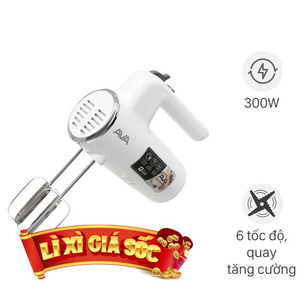 Máy đánh trứng cầm tay AVA HM9103-GS