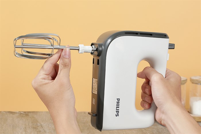 Máy nhồi bột đánh trứng Philips HR3745/00 Màu Trắng