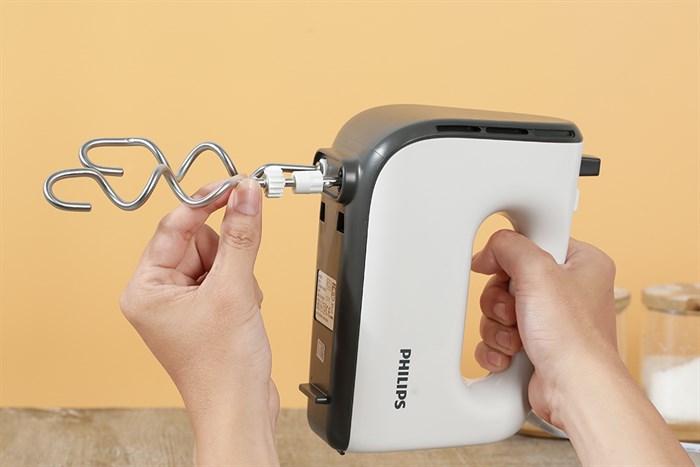 Máy nhồi bột đánh trứng Philips HR3745/00 Màu Trắng