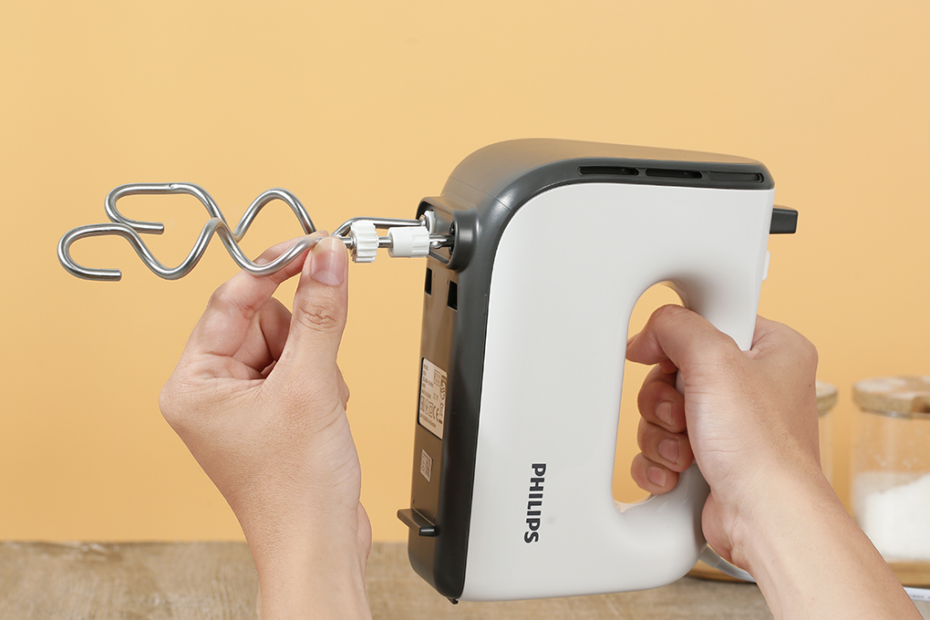 Máy nhồi bột đánh trứng Philips HR3745/00 Màu Trắng