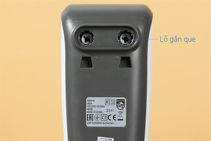 Máy nhồi bột đánh trứng Philips HR3745/00 Màu Trắng