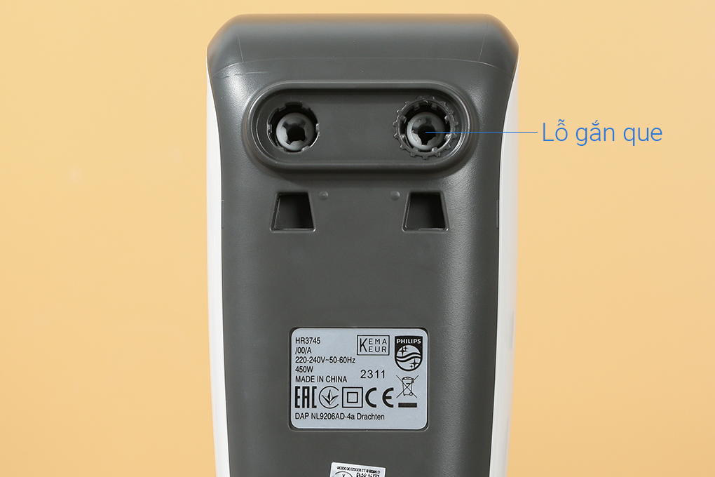 Máy nhồi bột đánh trứng Philips HR3745/00 Màu Trắng