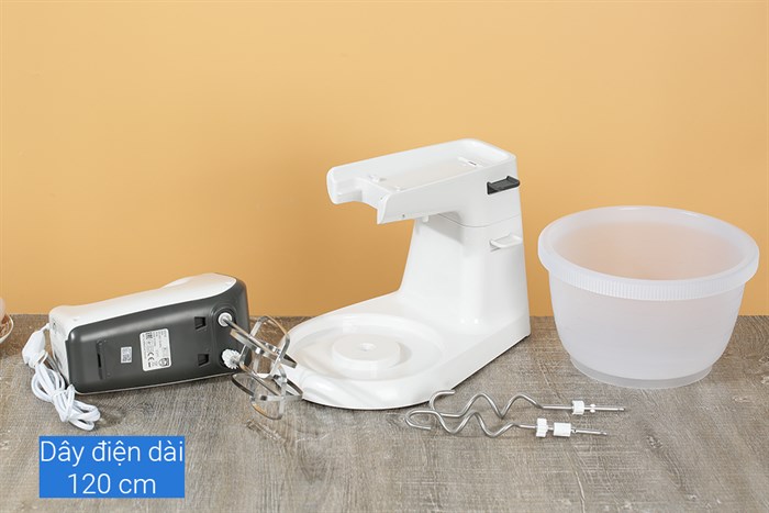 Máy nhồi bột đánh trứng Philips HR3745/00 Màu Trắng