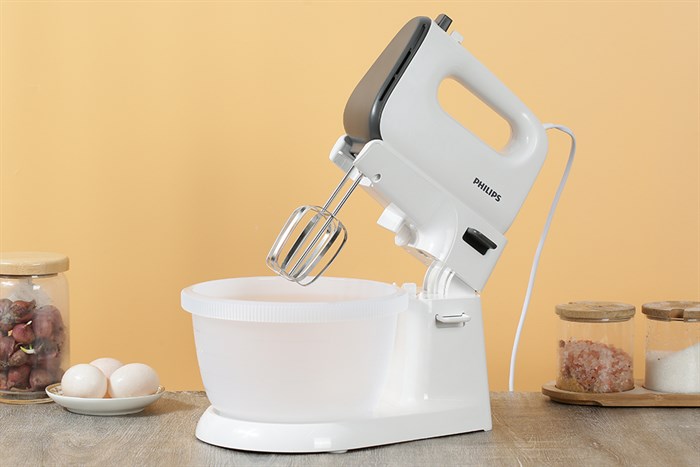 Máy nhồi bột đánh trứng Philips HR3745/00 Màu Trắng