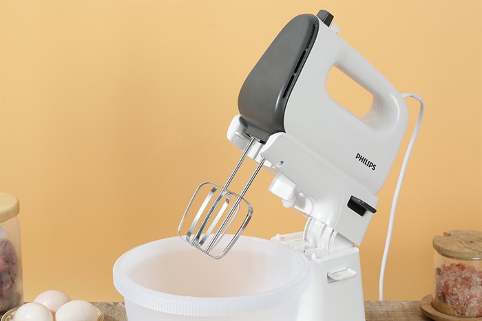 Máy nhồi bột đánh trứng Philips HR3745/00 Màu Trắng