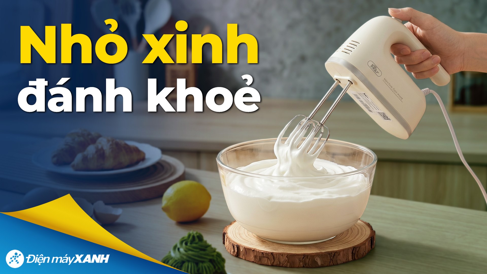 Máy đánh trứng Bear HAM-025CG 200W