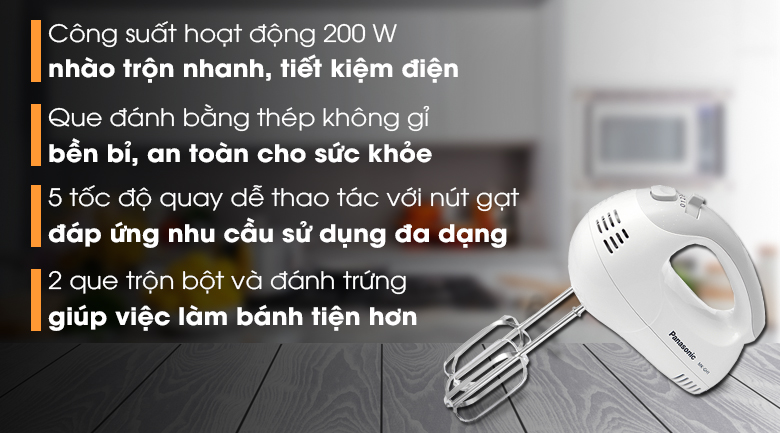 Máy đánh trứng Panasonic MK-GH1WRA