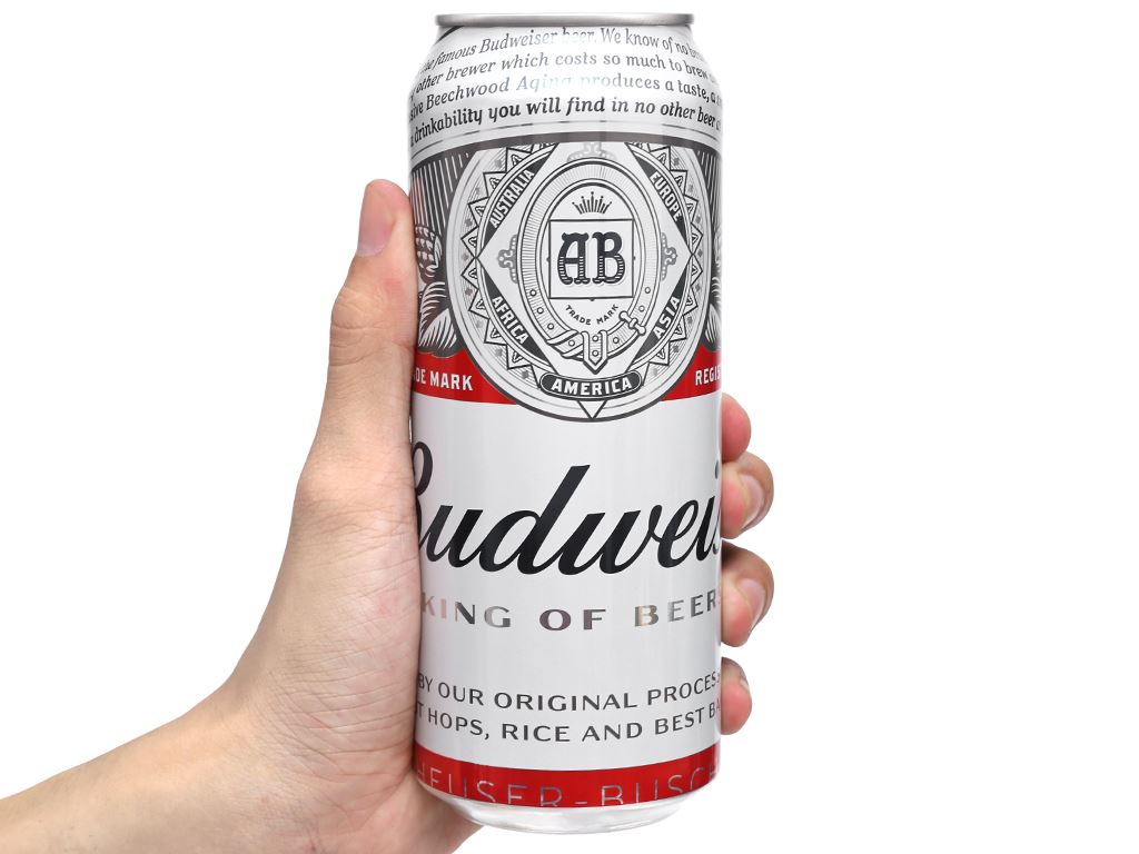 Thùng 12 lon bia Budweiser 500ml 11