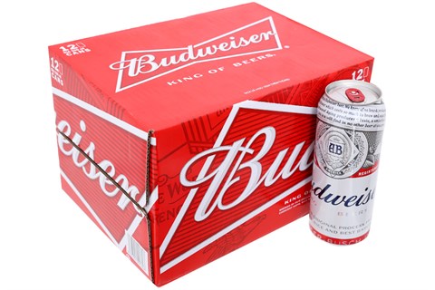 Thùng Bia Budweiser lon 500ml (12 lon)-1