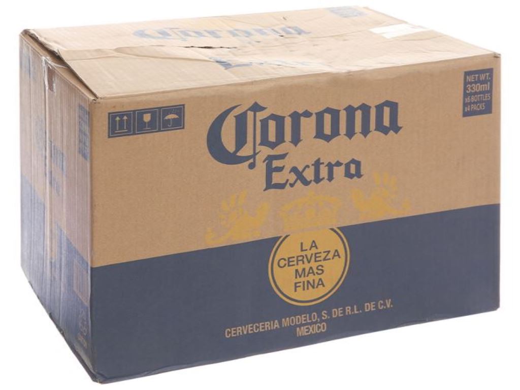 Thùng 24 chai Corona Extra 330ml giá tốt tại Bách hoá XANH