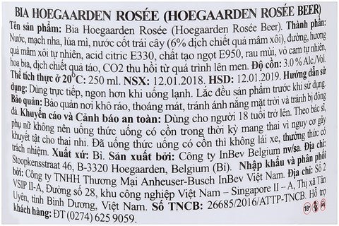 Bia Hoegaarden Rosée chai 250ml-3