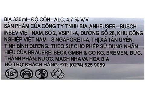 Thùng Bia Beck's Ice lon 330ml (24 lon)-6