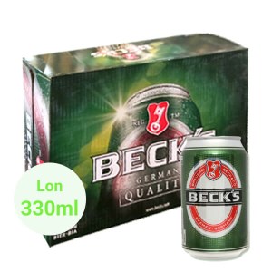 Thùng 24 lon bia Beck's 330ml