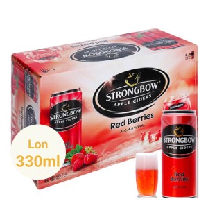 Thùng 24 lon Strongbow dâu 330ml
