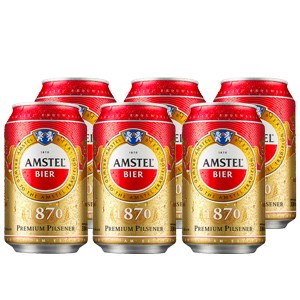 Bia Amstel lon 330ml (lốc 6 lon)