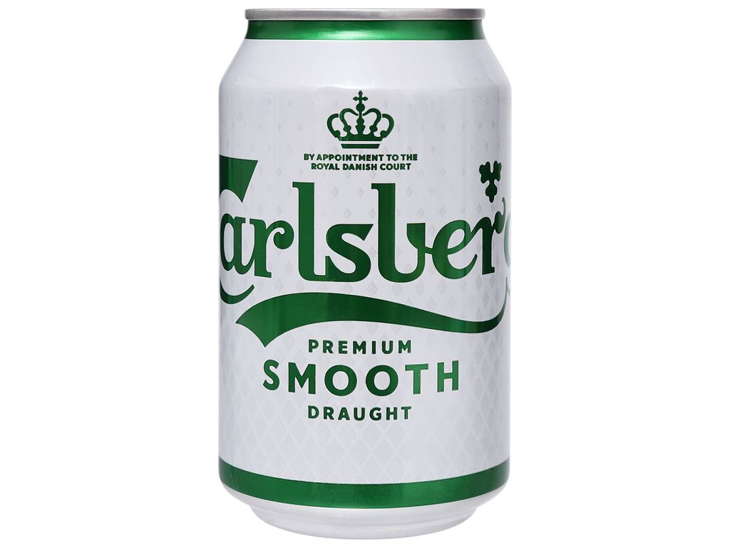 Thùng 24 lon bia Carlsberg Smooth Draught 330ml 6