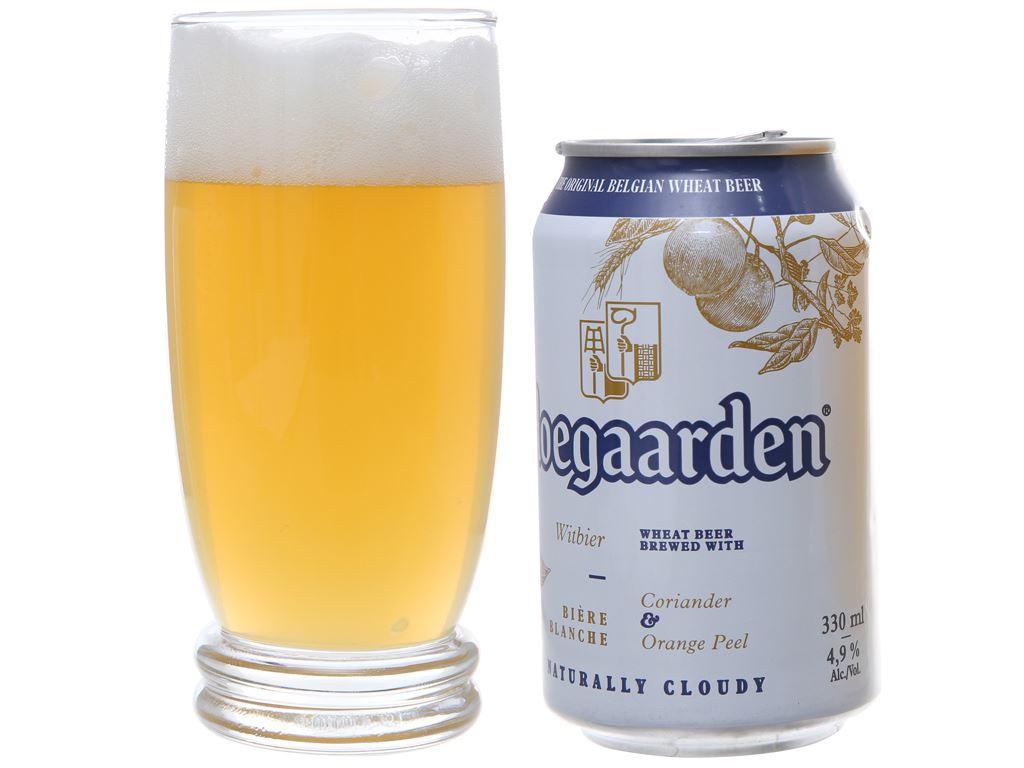 6 lon bia Hoegaarden White 330ml 50