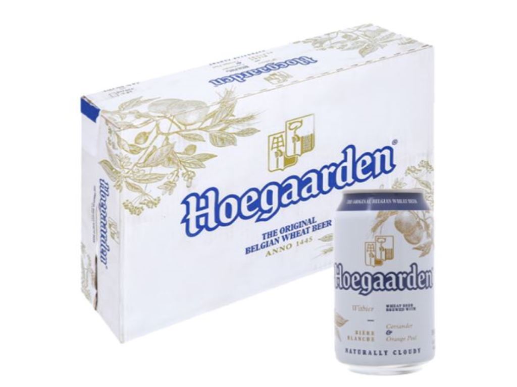 Thùng 24 lon Hoegaarden White 330ml 1